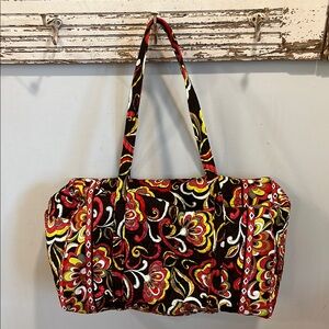 Retired Pattern Vera Bradley Puccini Large Duffel Floral‎ Weekend Overnight Bag